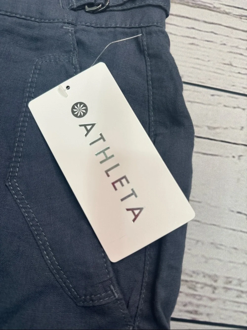 Women’s Athleta Linen Shorts Size 6 - Picture 2 of 7